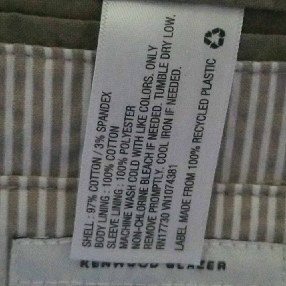 Goodfellow cream striped kenwood Blazer - Picture 5 of 6